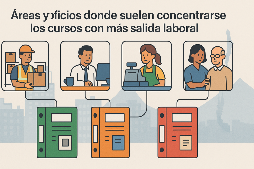 Cursos gratis en Chile con alta empleabilidad: en qué fijarse antes de elegir 3 Areas y oficios con mas salida laboral en cursos gratuitos