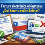 Factura electrónica obligatoria en Chile para quienes emiten boletas y deben emitir factura