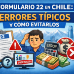 Formulario 22 en Chile: errores típicos y cómo evitarlos, guía del F22 del SII