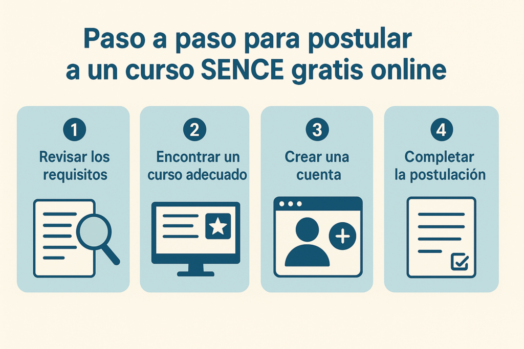 Paso a paso para postular a un curso SENCE gratis online