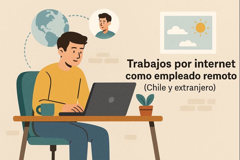 Trabajos por internet desde casa en Chile: formas reales de ganar dinero online 4 Trabajos por internet como empleado remoto Chile y