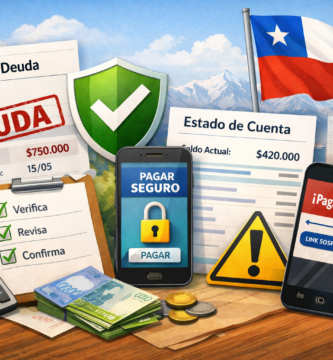 Estado de deuda: cómo leerlo y qué pasos dar antes de pagar 2 Ilustración de estado de deuda y estado de cuenta en Chile, con checklist de verificación y pago seguro para evitar estafas