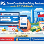 Ilustración de IPS ChileAtiende para consultar beneficios y pensiones con tu RUT en Chile