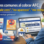 Errores comunes al cobrar AFC: revisar saldo, estado de cobro y afiliación