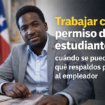 Stevenson Jacques en oficina, en imagen horizontal para artículo sobre trabajar con permiso de estudiante en Chile